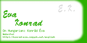 eva konrad business card